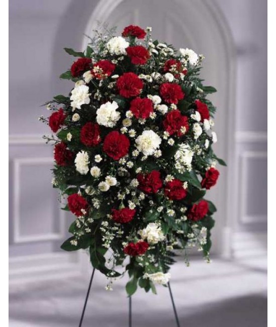 The Crimson and White Standing Spray